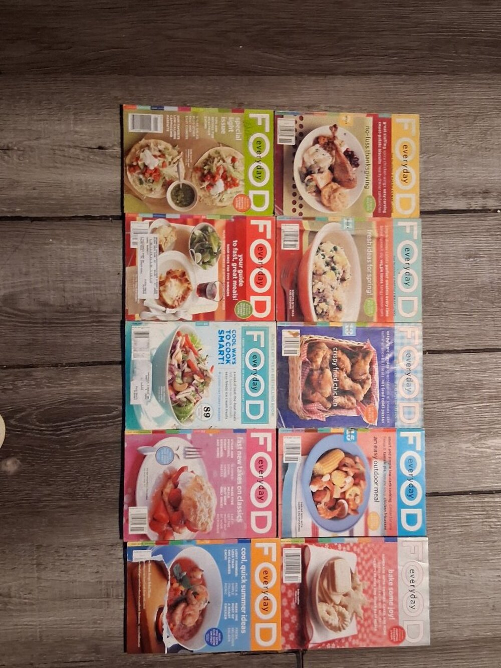 Martha Stewart Everyday Food Magazine Lot of 10 Early Issues Recipes Cooking